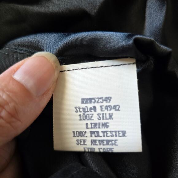 Vintage Laundry 100% Silk Beaded Drop Waist Handkerchief Hem Midi Slip Dress-6 - Picture 8 of 12